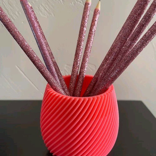 Modern spiral container for brushes, pencils, plants and more new