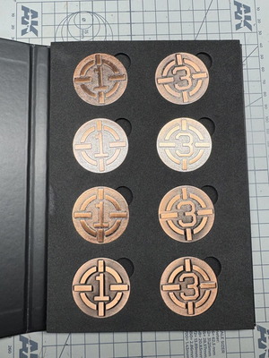 Warhammer Horus Heresy Objective Coin set 2025 like new