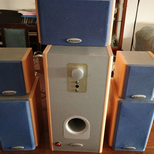 Roadstar home cinema speakers used, 6-piece set 300 watts