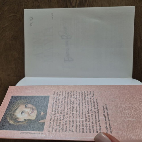Novel Lena Manta Erotas San Vrochi new, Greek