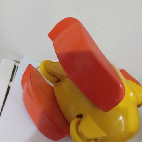 Theia Ntaizi pull-along duck used, vintage Primo toy with box