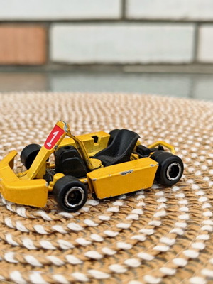 Majorette Go Kart model Ref 299A 1:25 scale, vintage metal toy car