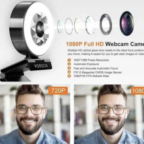 VORSCH 1080P FHD webcam with autofocus new