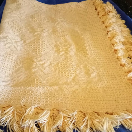 Wool Blanket like new, 160x200 cm, rich texture, beautiful color