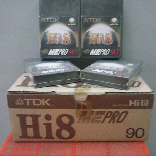 Hi-8 camera video cassettes