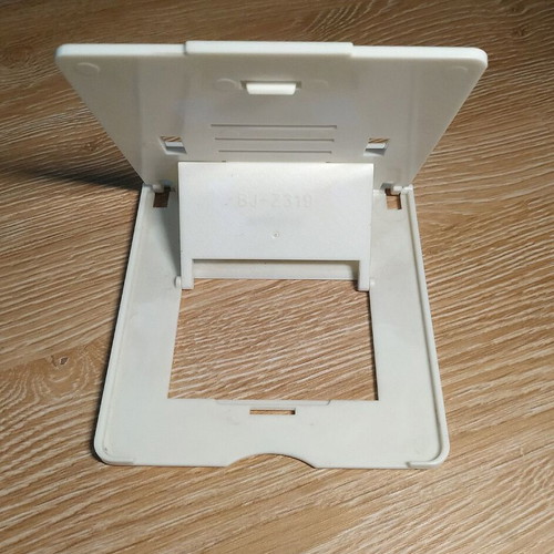 Plastic stand for tablet, iPad, mobile used, white, 5 positions