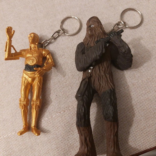 Starwars keychain figures new, set of 2 pieces