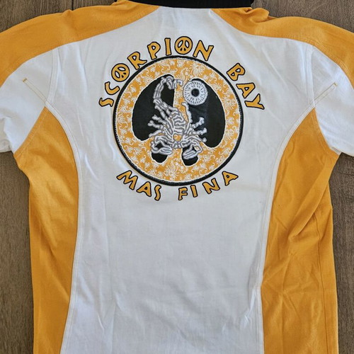 Vintage Scorpion Bay Polo Shirt size M like new, Y2K surf style