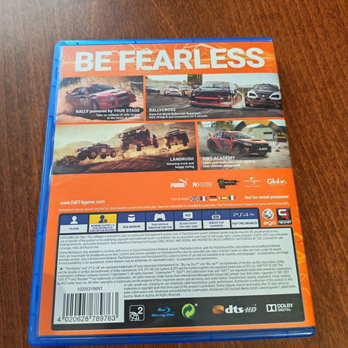 Dirt 4 PS4 game like new