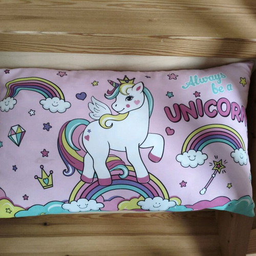 Children's decorative unicorn pillow like new