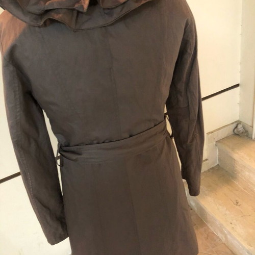 Women's linen trench coat like new, Italian with belt