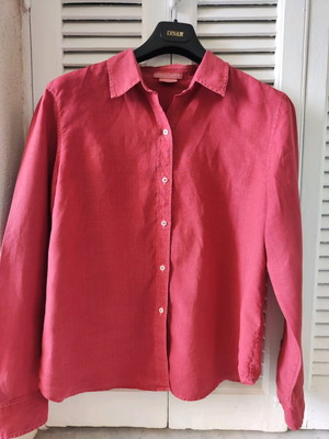 Rebecca Barreto women's shirt used, linen, red