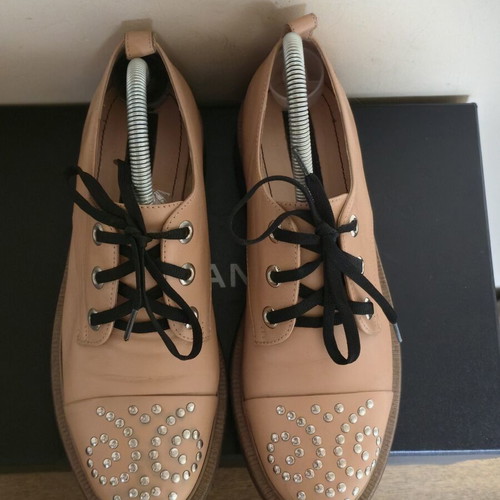 Musette original women's oxford shoes like new, beige leather