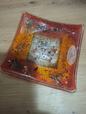 Glass candle holder like new