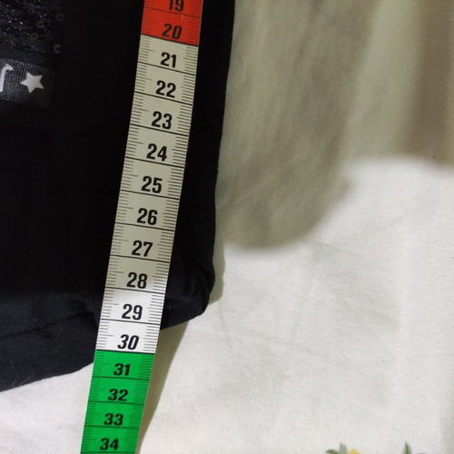 Women's cotton shorts with sequins like new, black