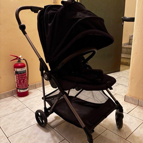 Cybex Melio Carbon Moon Black baby stroller, ultra light 6kg