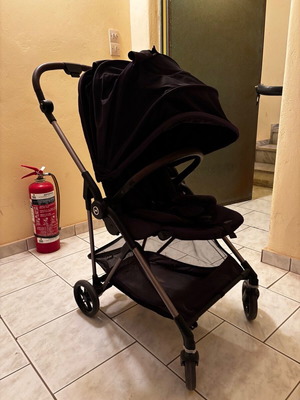 Cybex Melio Carbon Moon Black baby stroller, ultra light 6kg