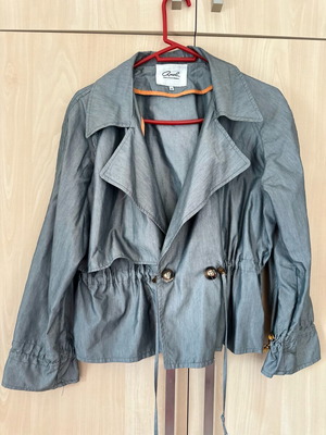 Axel short light jacket with buttons like new, grey