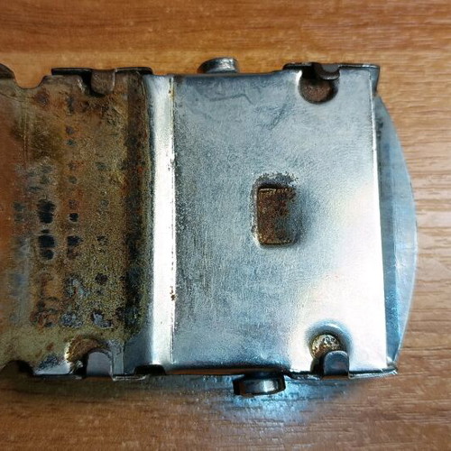 Military belt buckle old used