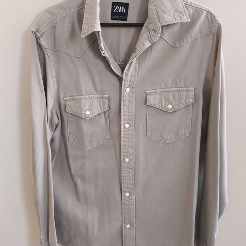 Zara Overshirt Beige Size S Like New