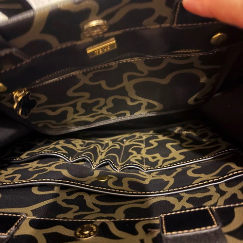 Tous tote bag, black and green
