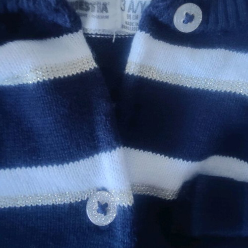 Orchestra cardigan for 3 years like new, white and blue