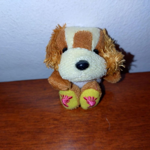 Set of 6 small plush animals used, keychain size