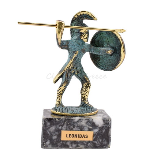 Bronze decorative statue Leonidas King of Sparta new 13 cm
