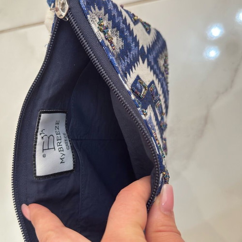 Envelope bag used blue 24x16 cm