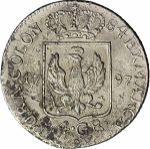 1797, PRUSSIA BRANDEMBURG 4 GROSCHEN WILHELM II SILVER