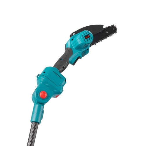 Rechargeable 4-in-1 Pruning Set 21V with 6" Chainsaw and Telescopic Pole