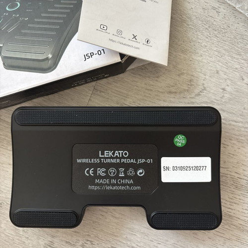 Lekato Wireless Bluetooth Page Turner Pedal