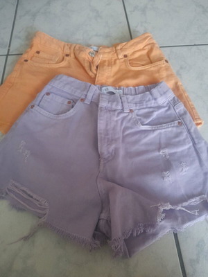 Zara shorts pants like new, purple and orange, size 13-14