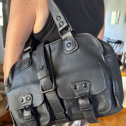 Coccinelle shoulder bag like new, genuine leather, black