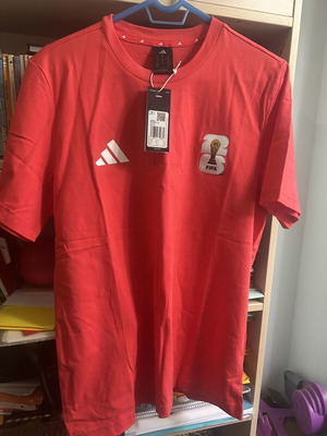 Adidas FIFA World Cup 2026 T-Shirt, red, size M, deadstock
