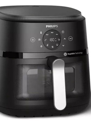 Philips Air Fryer 6.2L 2000 Series, black, new
