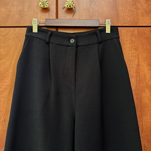Cropped pants Please used, dark blue, size S