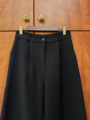 Cropped pants Please used, dark blue, size S