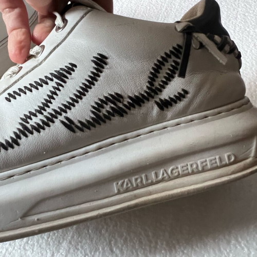 Karl Lagerfeld trainers used, size 40, black and white