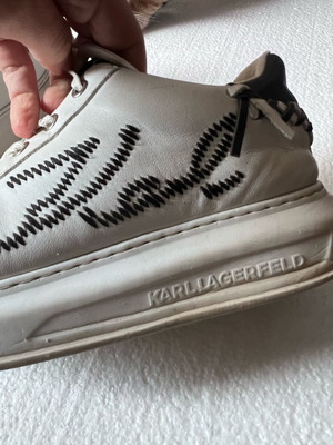 Karl Lagerfeld trainers used, size 40, black and white