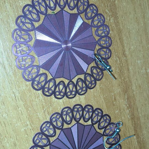 Women's earrings used, simple design