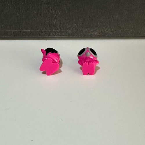 Gogo’s Crazy Bones pink mini figures alien monster set like new