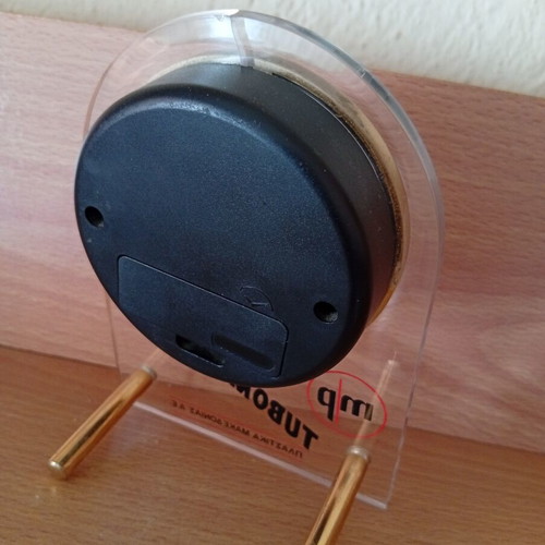 Tubomak advertising table clock, analog
