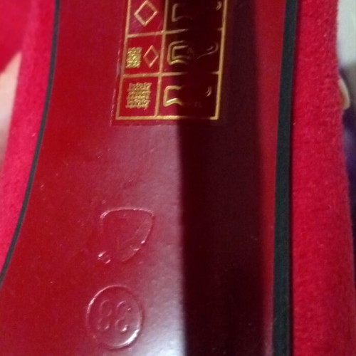 Over-the-knee boots new, red velvet, heel height 17cm, size 38