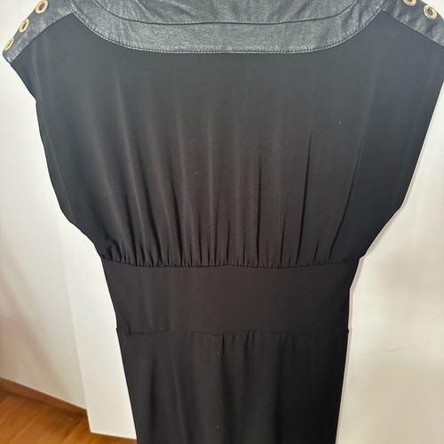 Gaudi black dress like new, size 42, shoulder details