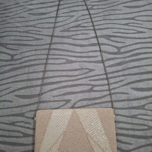 Evening clutch bag, beige
