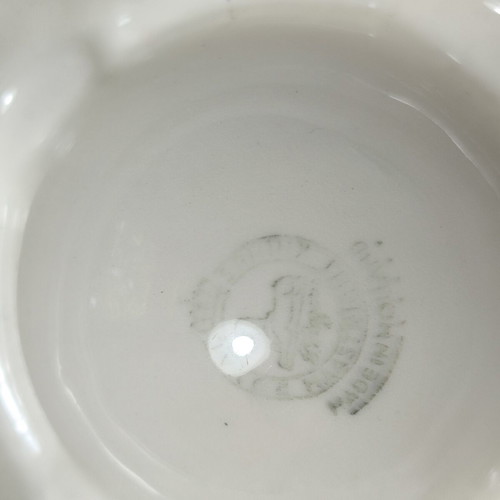 Martini vintage porcelain ashtray used with 2 cracks