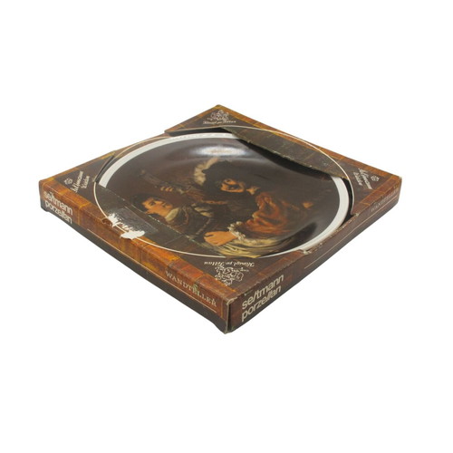Seltmann Weiden Porcelain Plate Rembrandt Self-Portrait with Saskia New with Box