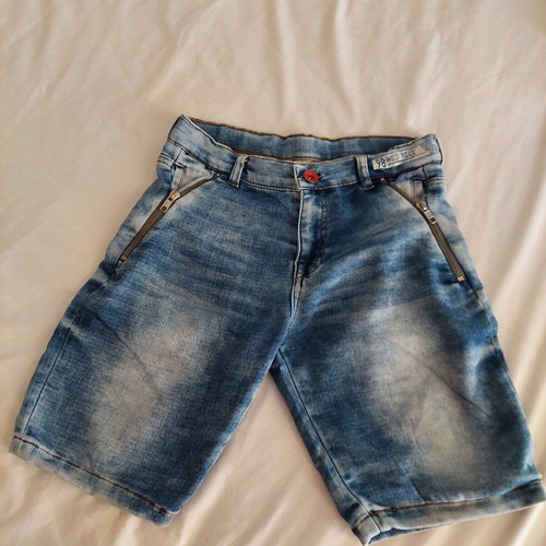 Zara boys' denim shorts size 7 years like new, 122 cm