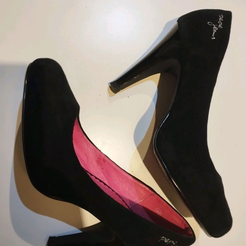 Pepe Jeans black leather high-heeled pumps like new no. 40